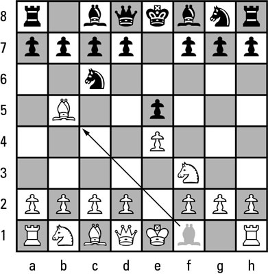 The white bishop moves to b5.