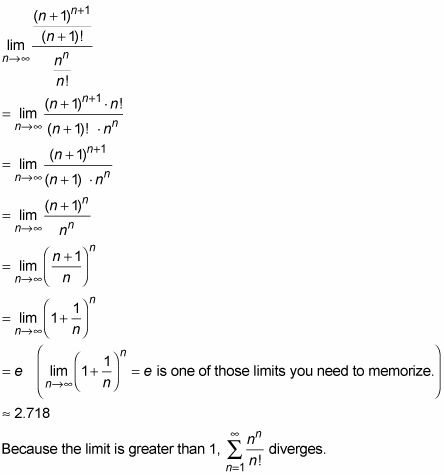 Using The Ratio Test To Determine Whether A Series Converges Dummies