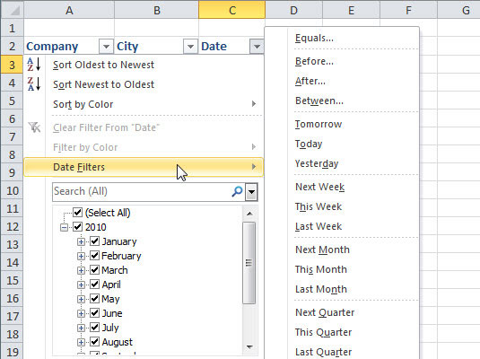 excel how many rows are displayed when filtered