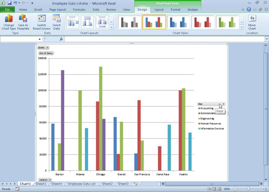 Move Chart Button In Excel