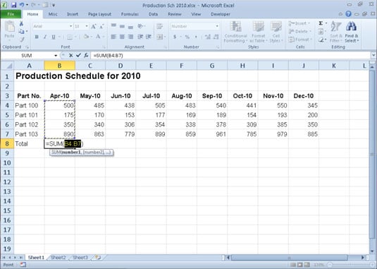 If the suggested range is incorrect, drag the cell cursor across the cells to select the correct range.