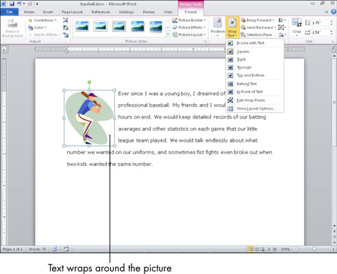 For Seniors How To Wrap Text In Microsoft Word Dummies