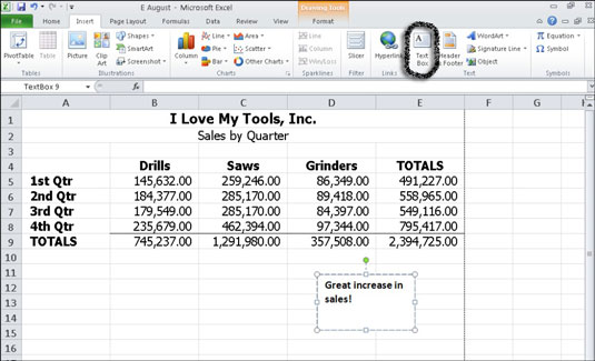 Add Caption To Excel Chart