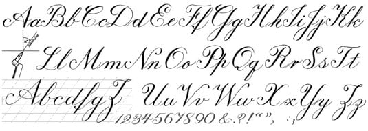 Featured image of post Calligraphy Writing Styles In English Alphabets / Writing the copperplate calligraphy alphabet with a pentel touch brush pen.