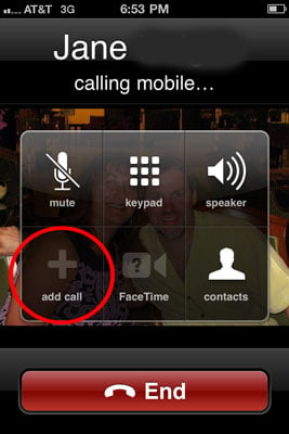 Tap Add Call.