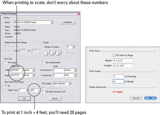 How To Print To Scale From Google Sketchup 8 Dummies