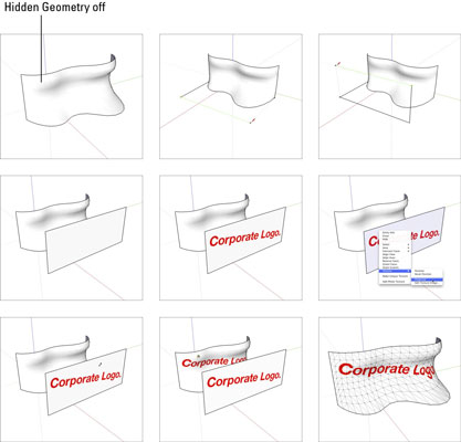 How To Add Photos To Curved Surfaces In Google Sketchup 8