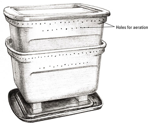 How To Build Your Own Worm Composter, Making A Small Worm Farm
