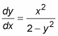 A separable differential equation