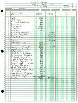 Preparing A Trial Balance For Your Business Dummies