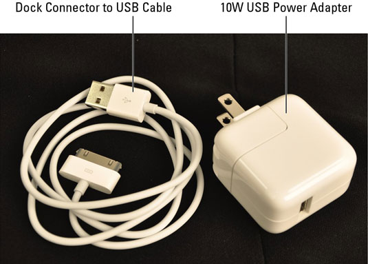 Plug the 30-pin end of the Dock Connector to USB Cable into your iPad and plug the USB end into your computer.