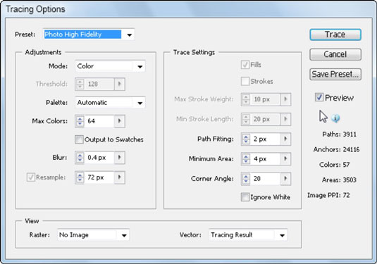 Adobe Cs5 Illustrator Live Trace Feature Dummies