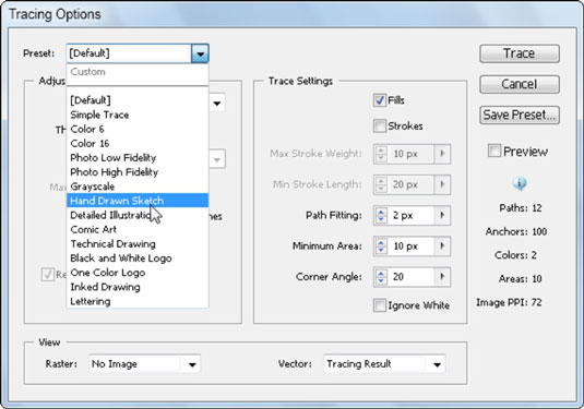 Adobe Cs5 Illustrator Live Trace Feature Dummies