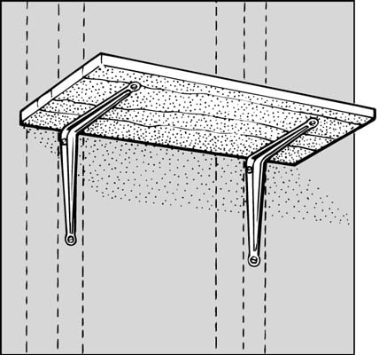 How to Install Wall Shelves Using Standards and Brackets