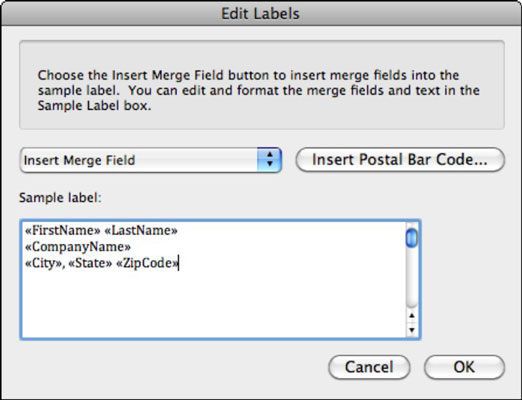 how do i create mailing labels on a mac