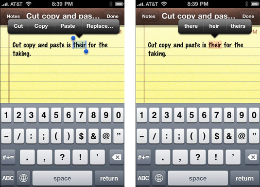 how to copy and paste text on iphone