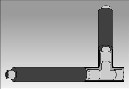 Insulate your pipes to prevent them from bursting in cold weather.