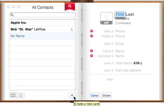 address book app for mac