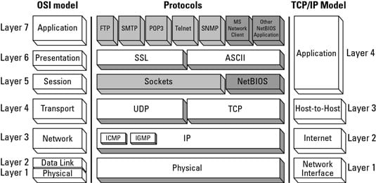 TCP/IP and OSI