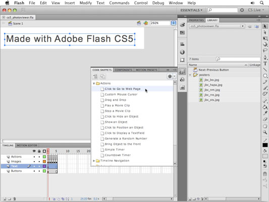 How To Link A Flash Cs5 Movie To A Web Page Dummies - 