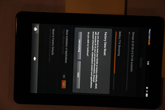 kindle fire 7 mac address