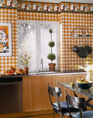 Wallcoverings create great backgrounds in any room and can be the basis for color schemes and theme