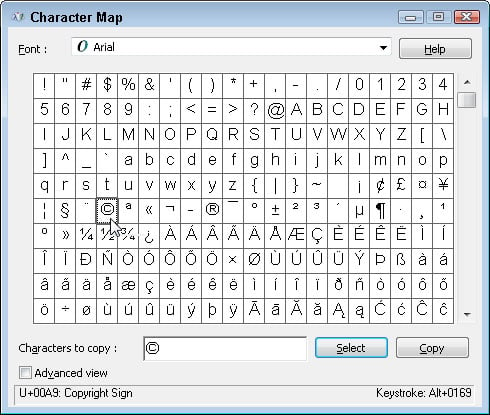 Wingdings And Webdings Chart