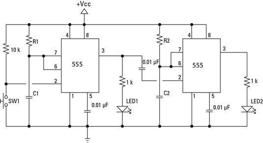 Electronics Components Double Up With The 556 Dual Timer Dummies