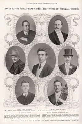 The members of the <i>Titanic's</i> main orchestra.