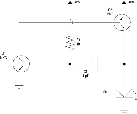 A schematic diagram with parts labeled.