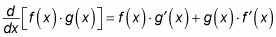 rearranging the two products on the right side of the equation