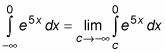 Expressing the integral as the limit of a proper integral.