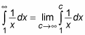 Expressing the improper integral as the limit of a proper integral