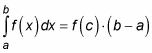 the Mean Value Theorem for Integrals