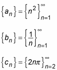 Sequences with appending starting and ending values.