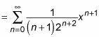 An integral in the sigma notation.