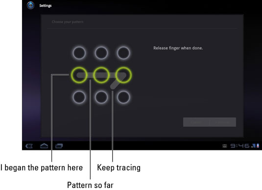 how to unlock pattern lock on samsung galaxy tab 3