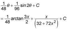 The solution to the integral of a function.