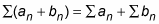 You can break a sum inside a series into the sum of two separate series