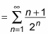 A series in sigma notation.
