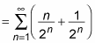A fraction series expressed in two terms.