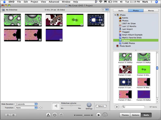 Add Slideshows To Your Idvd Projects On Your Macbook Dummies