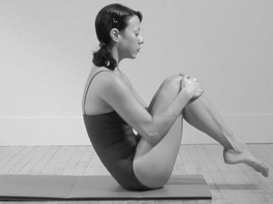 Start sitting up in the same position as Balance Point.