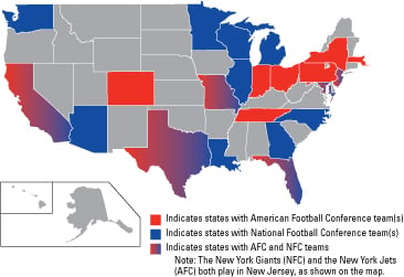 Nfl Divisions Chart Printable