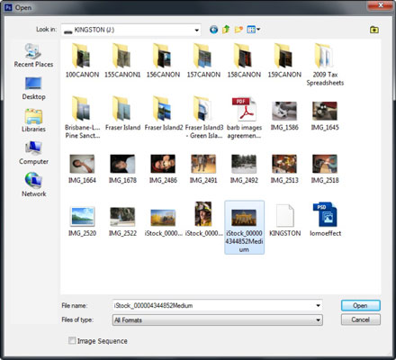 How To Open An Image In Photoshop Cs6 Dummies