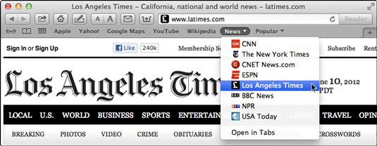 How to Navigate with Safari's Toolbar Buttons - dummies
