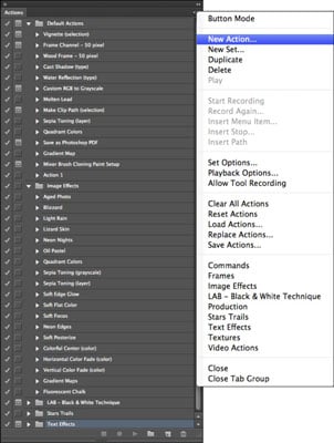 How To Use The Actions Panel In Photoshop Cs6 Dummies