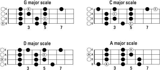 Mandolin Fretboard Note Chart