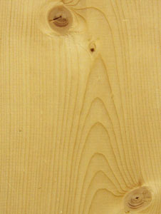 Pine is commonly used in furniture because it's easy to shape and stain.