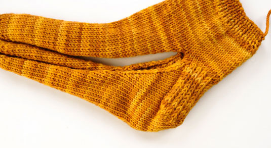 knitting heel